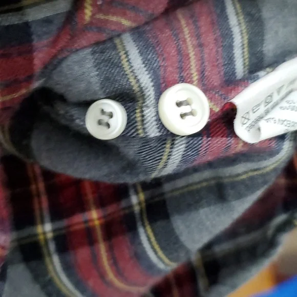 J. Crew Womans‎ Red & Gray Tartan Plaid Cotton Flannel Buttondown Shirt Size S - Picture 4 of 11